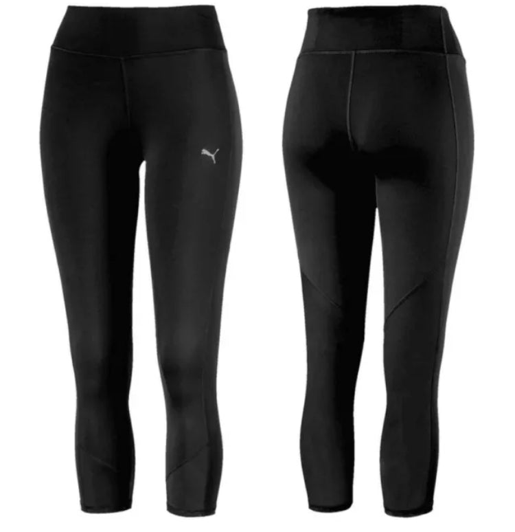 Puma Women's Fitness 3/4 Running Leggings Black
