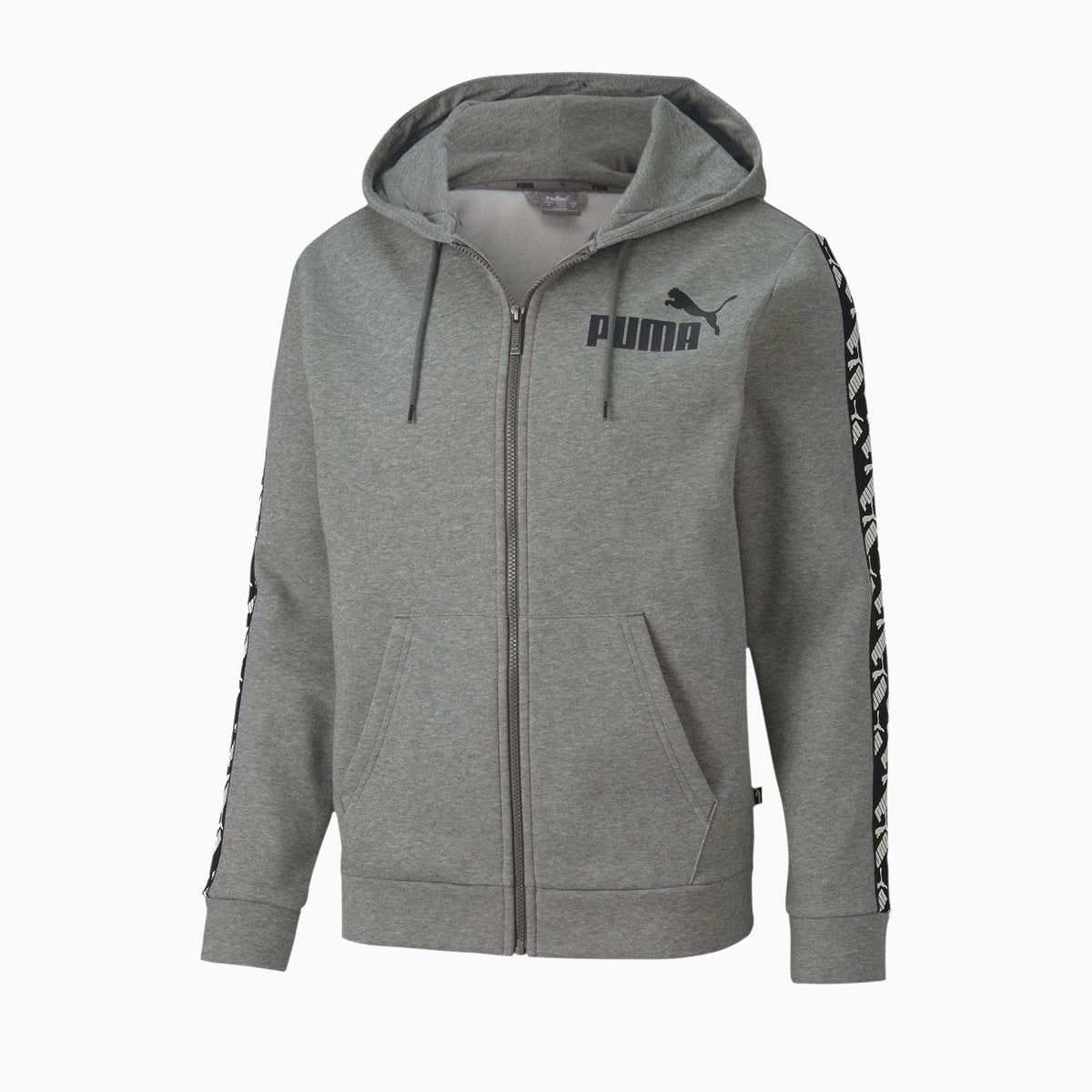 Puma Men's Amplified Hooded Jacket FL Gray Heather