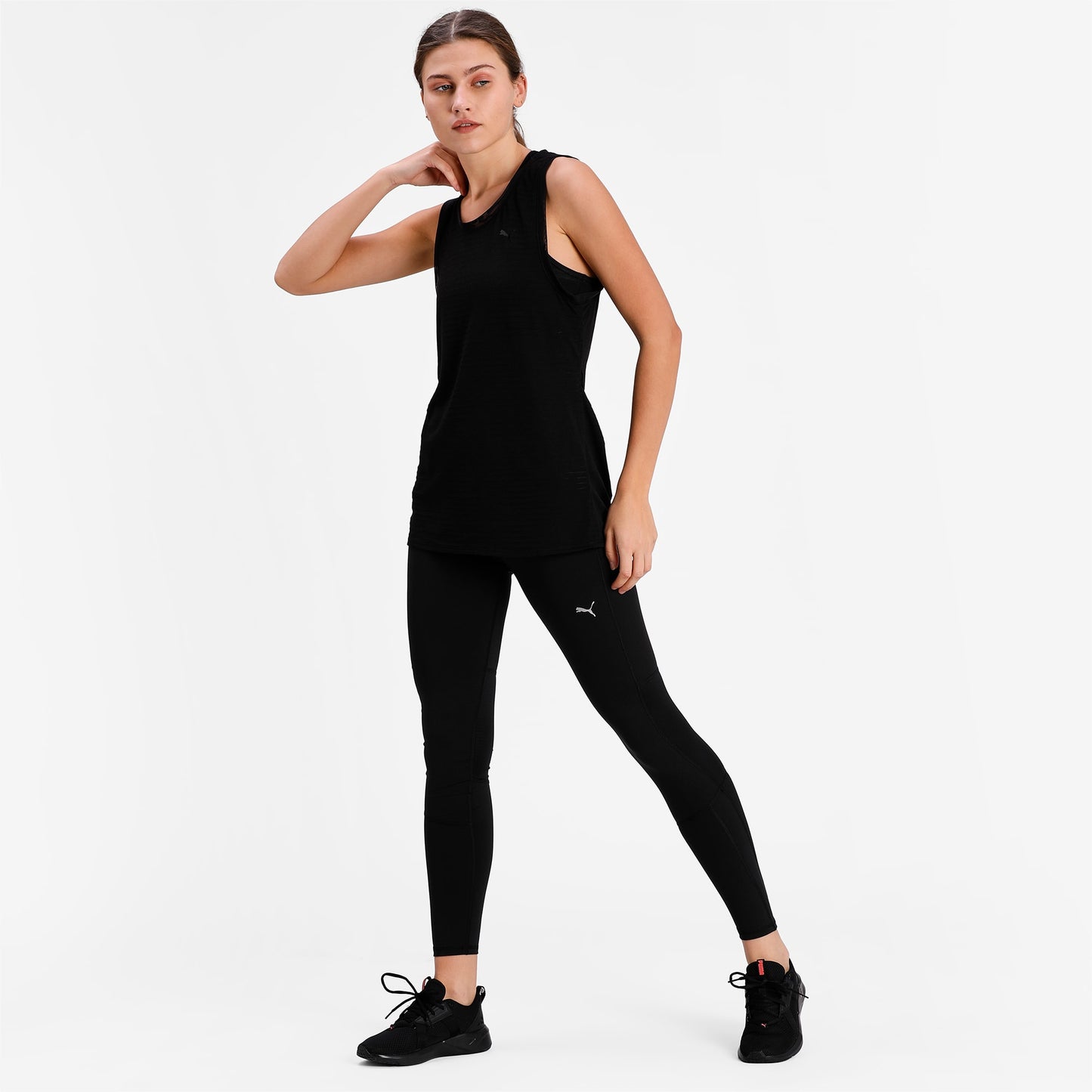 Puma Women's Favorite Regular Rise Full Running Tight Black