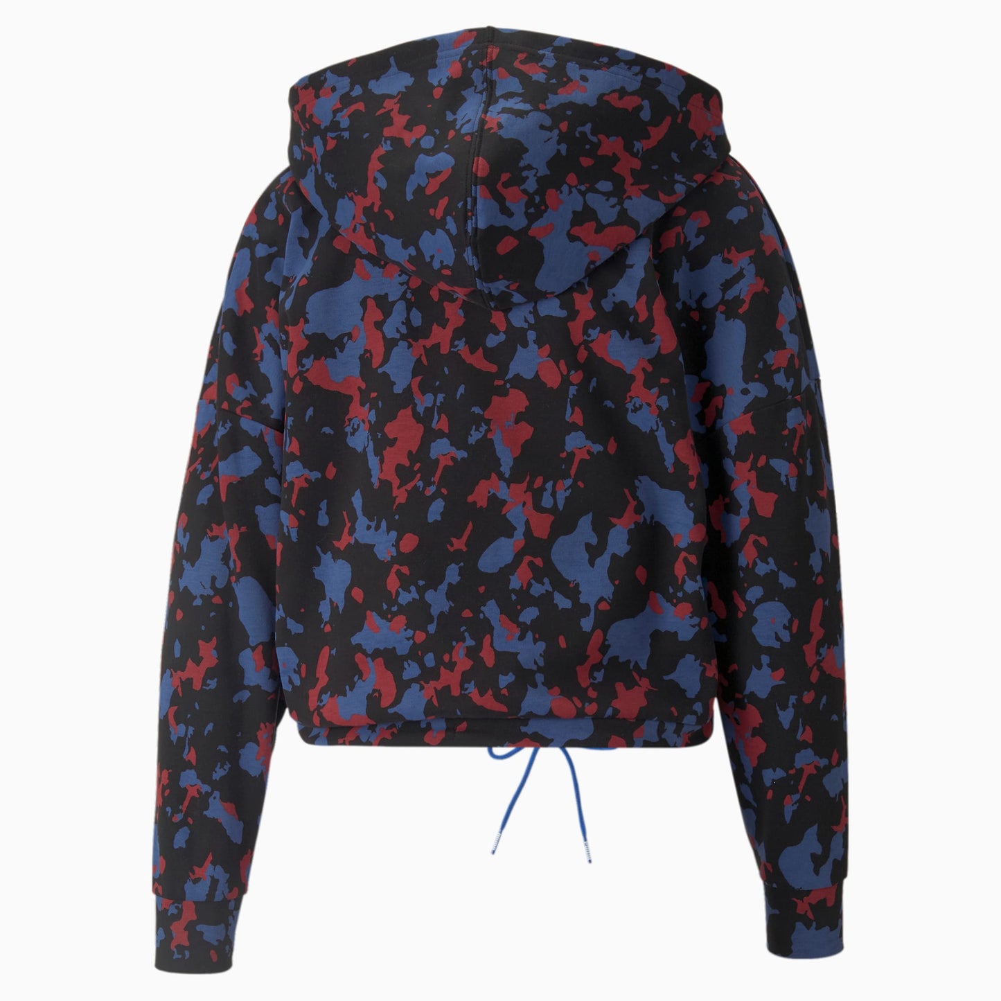 Puma Modern Crop Hoodie-Blue Camo