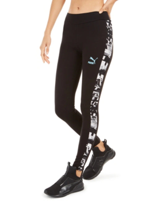 PUMA CLASSICS T7 LEGGING AOP WHITE MILKY BLUE