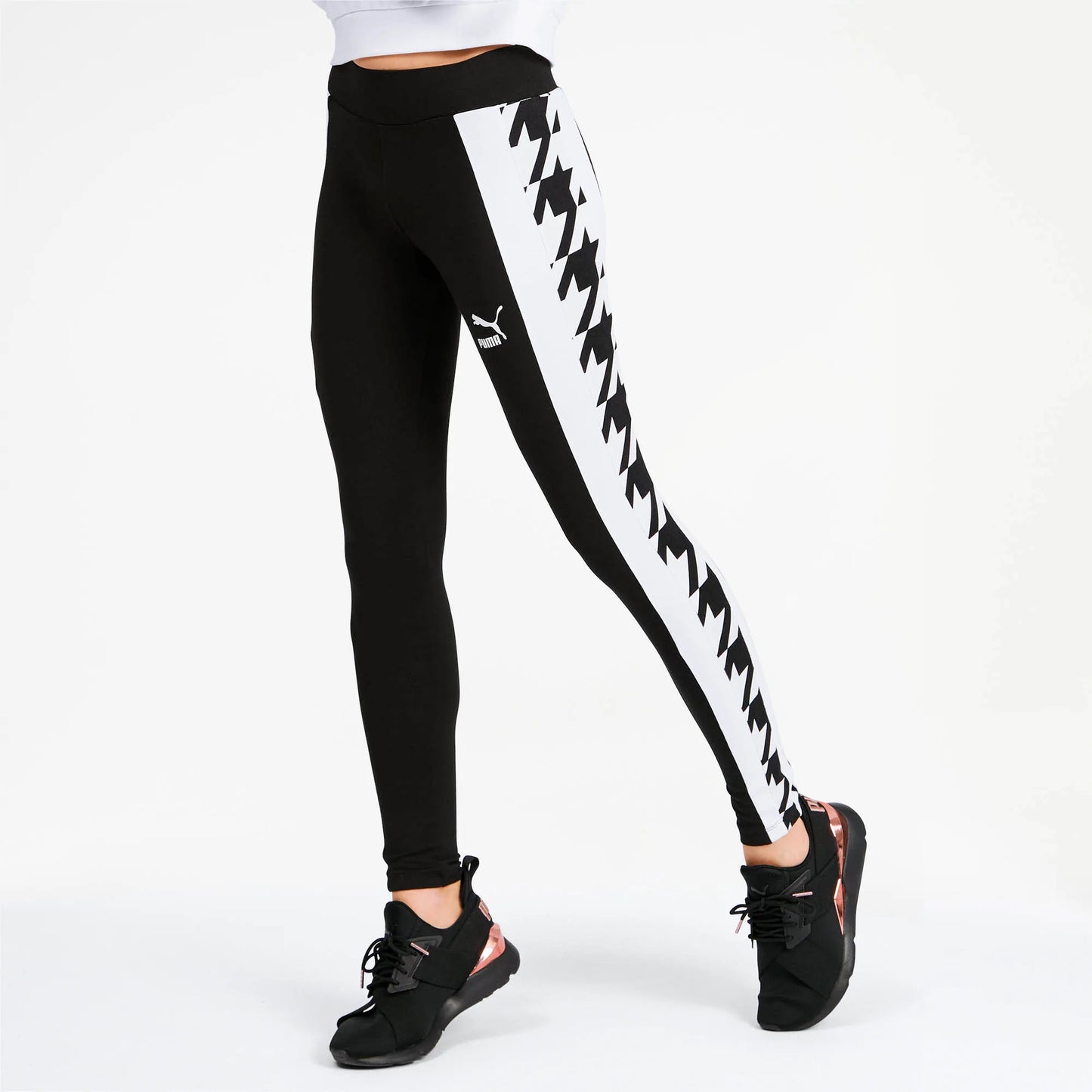 PUMA TREND AOP LEGGINGS HOUNDSTOOTH