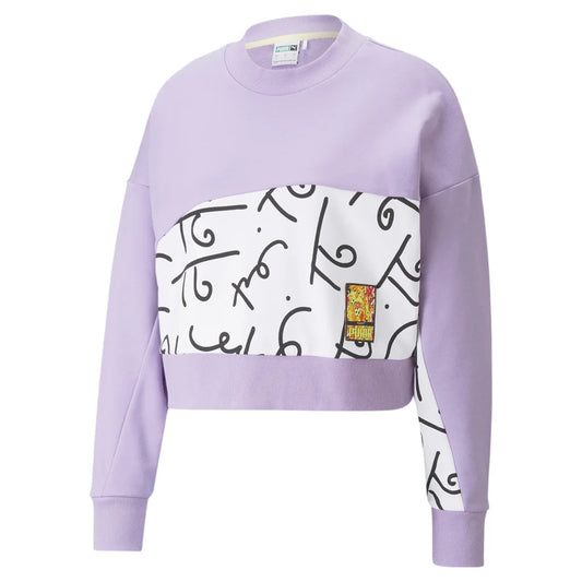 PUMA X BRITTO Graphic Crewneck Long sleeve Sweatshirt