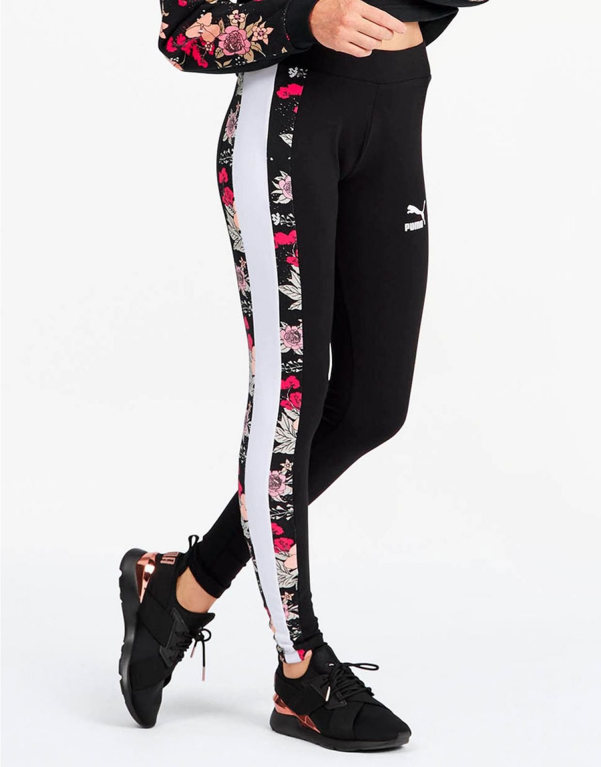 Puma Women s Trend AOP Legging Black Floral BlackPuma